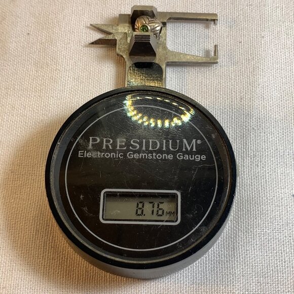 VTG Sterling Silver 925 Peridot Bezel Set Heart Double Sided Slide Charm 0.25" - Picture 6 of 8